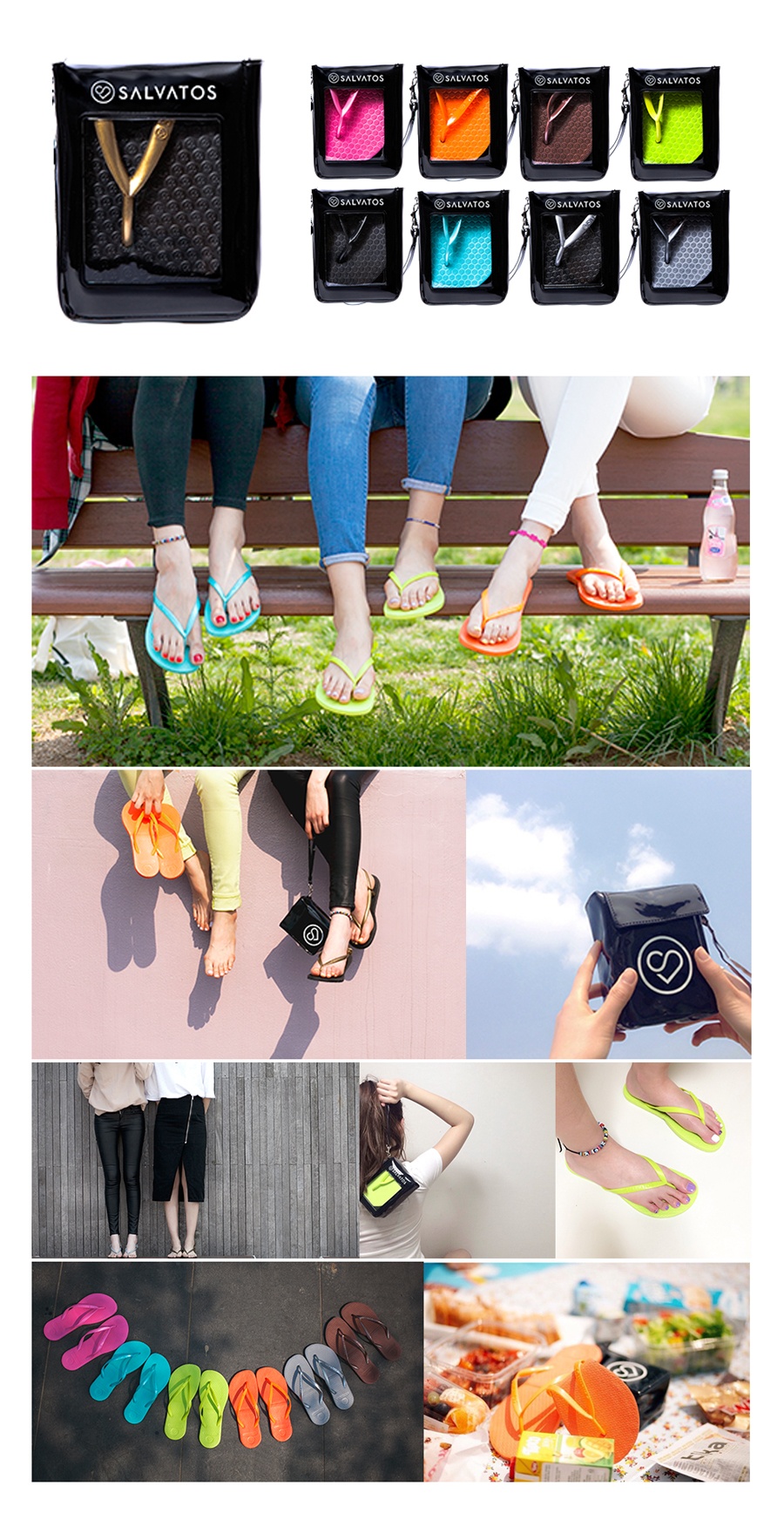 살바토스(SALVATOS) Foldable Flip Flop - Jaded