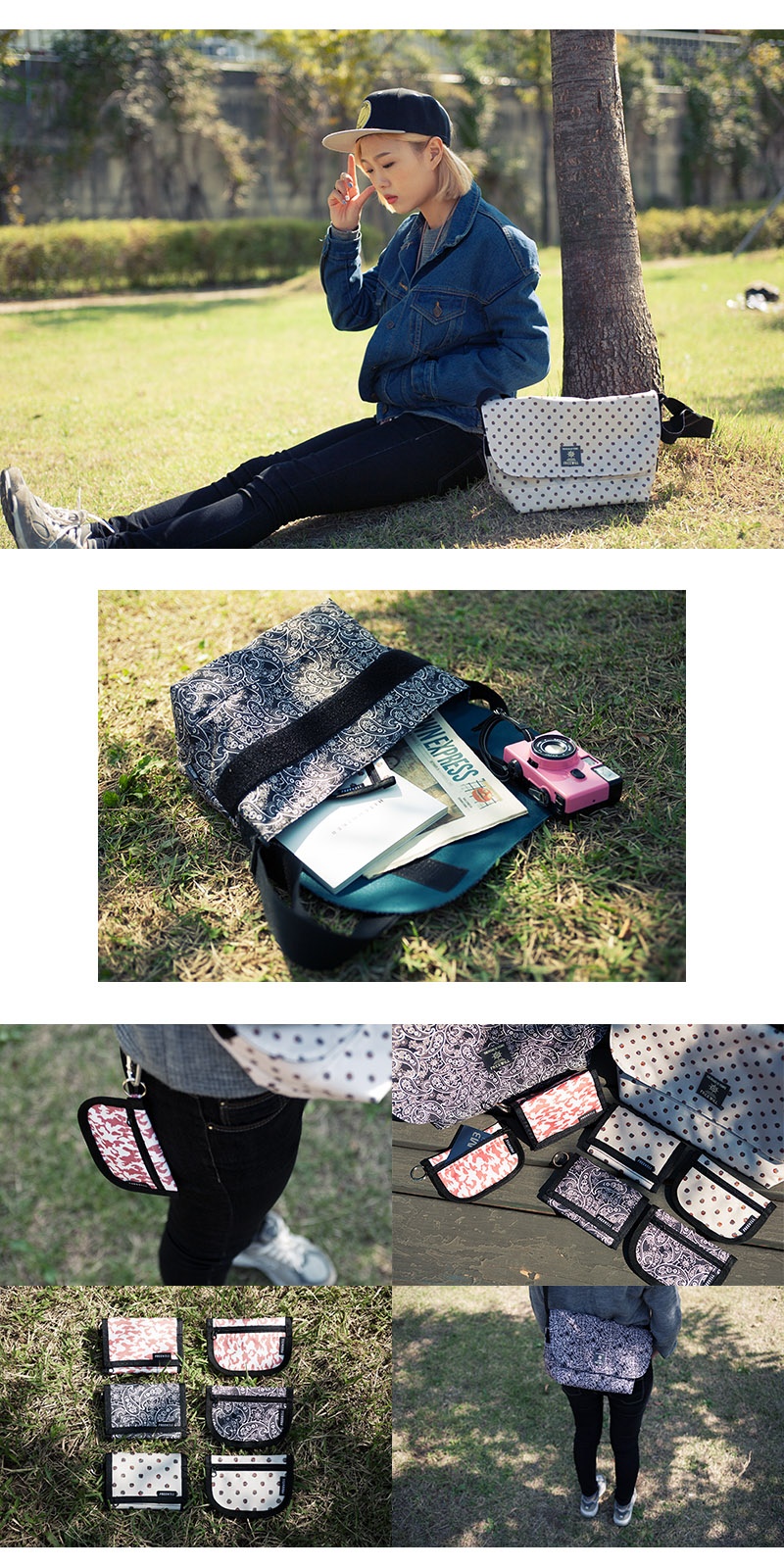 프리윌(FREEWILL) mini cross bag camo ball