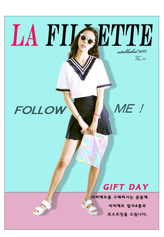 라피예뜨(LA FILLETTE) 걸스코드 파우치_핑크