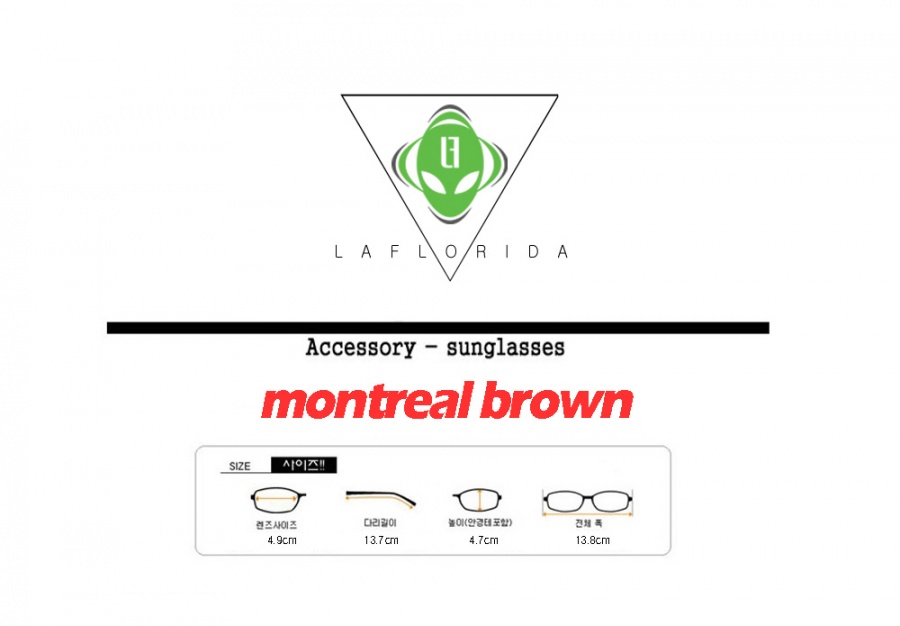 라플로리다(LAFLORIDA) [라플로리다] 몬트리올 브라운 GLASSES