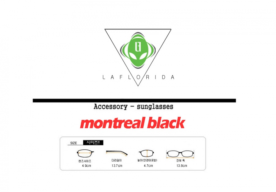 라플로리다(LAFLORIDA) [라플로리다] 몬트리올 블랙 GLASSES