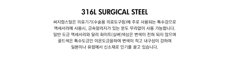 글로리아덴(GLORY_ARDEN) 써지컬스틸 베이직목걸이