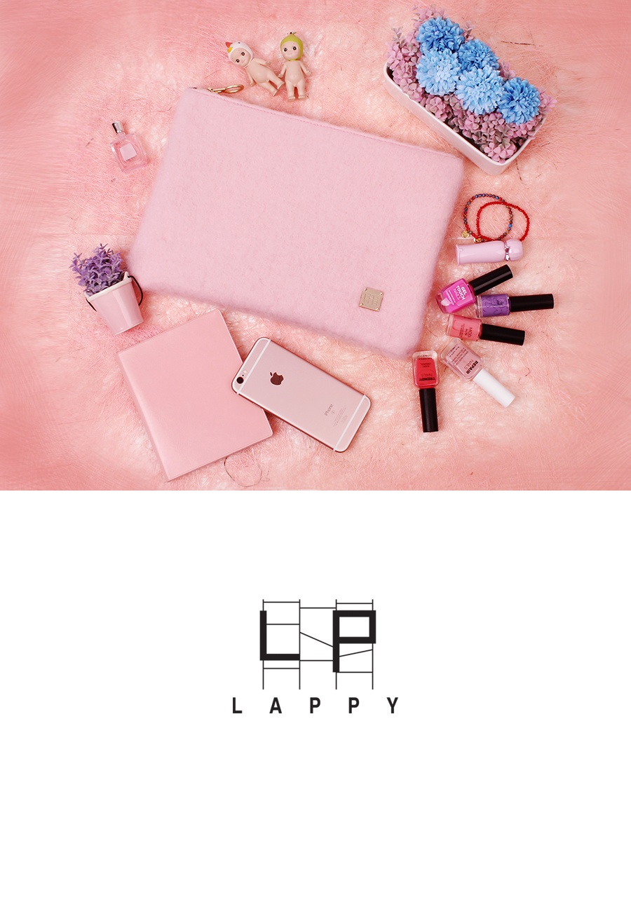 래피(LAPPY) Simpiy wool clutchbag - pink
