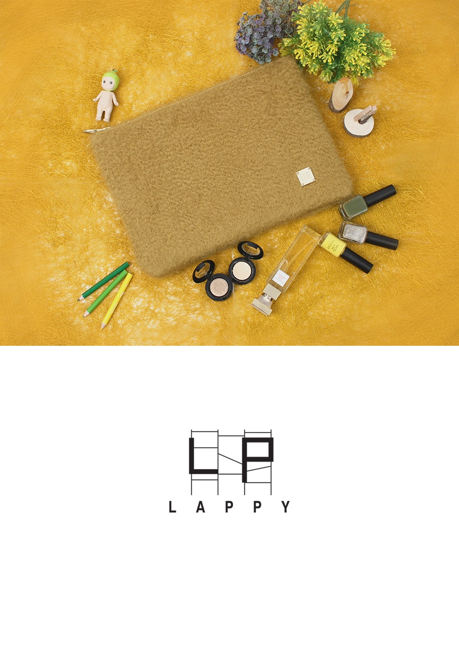 래피(LAPPY) Simpiy wool clutchbag - khaki
