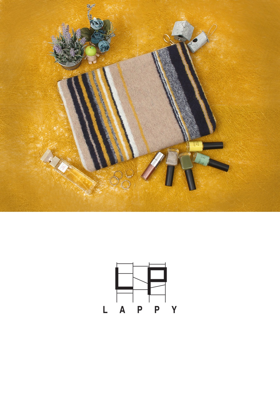 래피(LAPPY) Heimish wool clutchbag