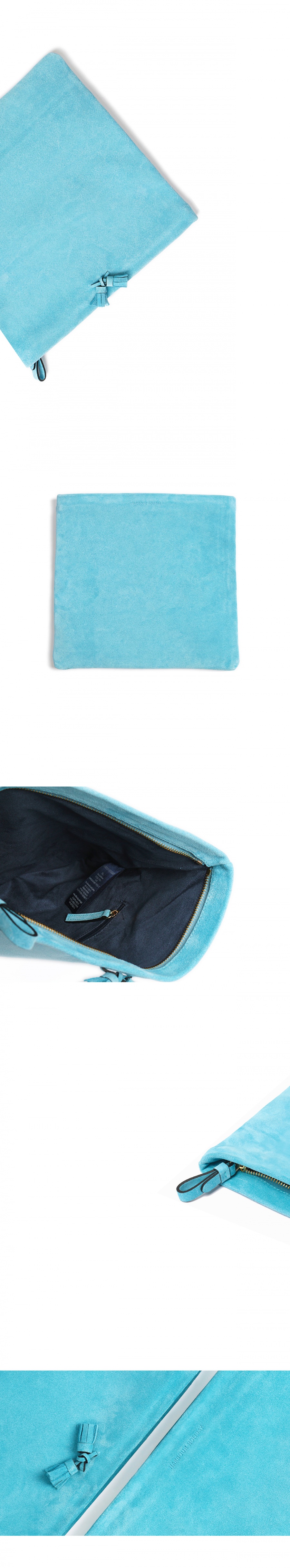 하버할리데이(HARBOUR HOLIDAY) 폴드오버 태슬클러치_스카이블루