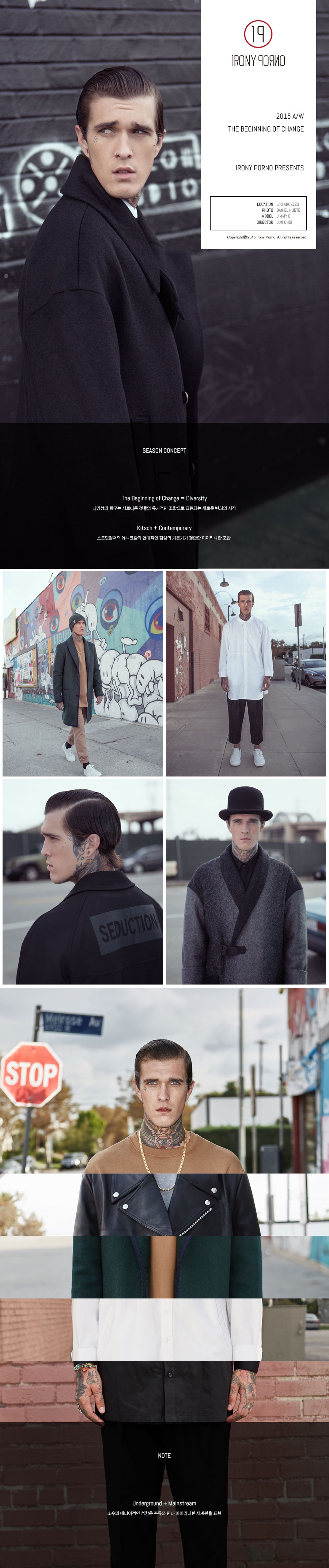 아이러니 포르노(IRONY PORN(O)) Sasha Grey Gradation Coat