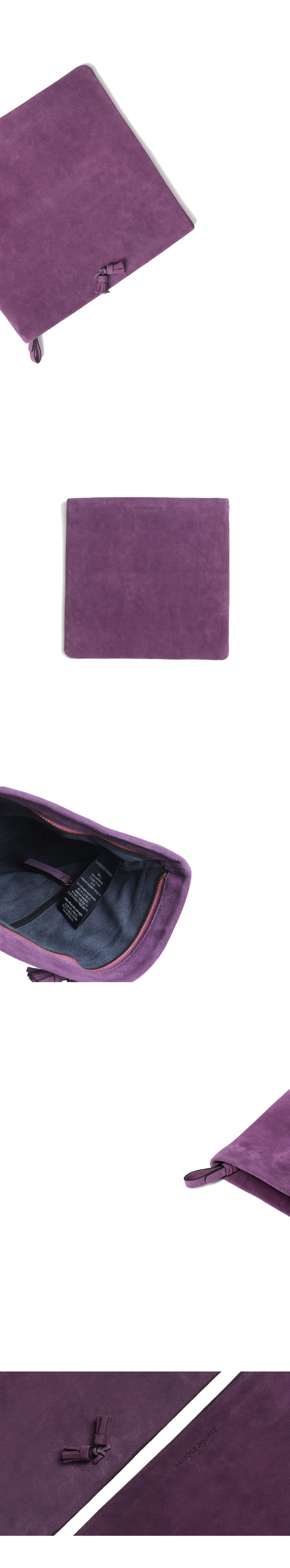 하버할리데이(HARBOUR HOLIDAY) 폴드오버태슬클러치_퍼플