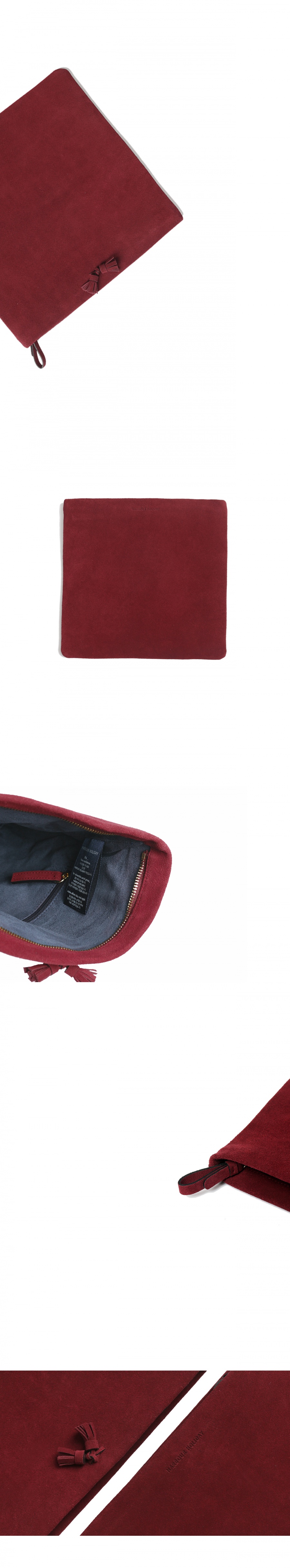 하버할리데이(HARBOUR HOLIDAY) 폴드오버태슬클러치_버건디