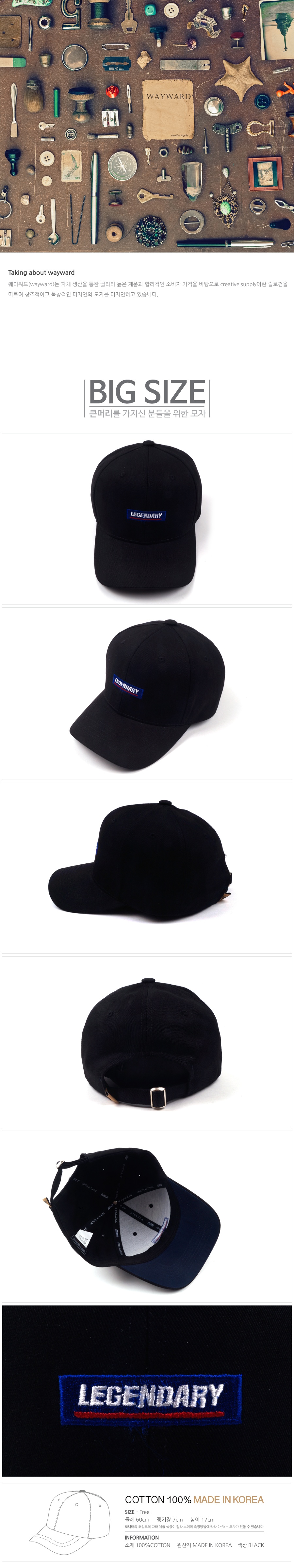웨이워드(WAYWARD) [BIG SIZE]LEGENDARY_Black