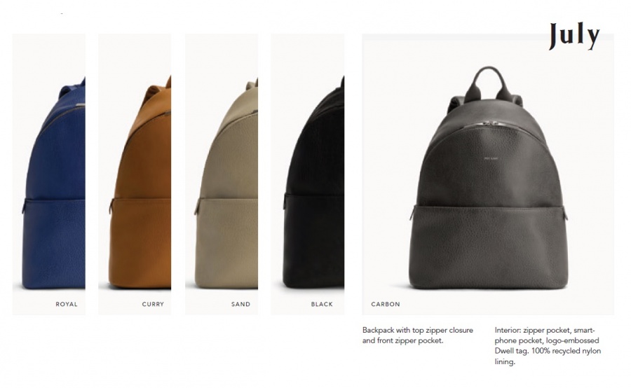 맷앤냇(MATT&NAT) MATT&NAT BACKPACK JULY(줄라이 백팩)