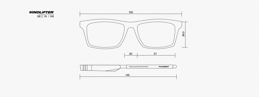 필라멘트 아이웨어(FILAMENT EYEWEAR) WIND LIFTER / FRANCH GRAY