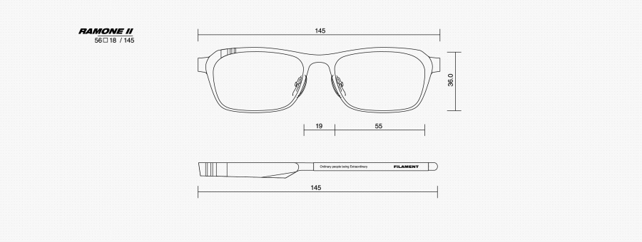 필라멘트 아이웨어(FILAMENT EYEWEAR) RAMONE II / LIGHT SEPIA