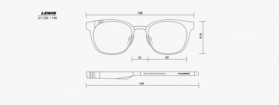 필라멘트 아이웨어(FILAMENT EYEWEAR) LEWIS / OLIVE GREEN