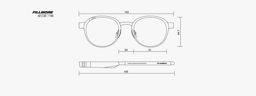 필라멘트 아이웨어(FILAMENT EYEWEAR) FILLMORE / SEPIA