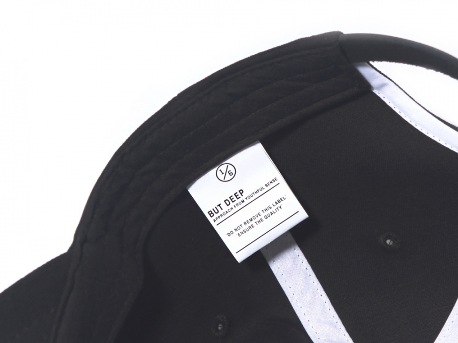 벗딥(BUTDEEP) YOUTHFUL 6-PANEL CAP-BLACK