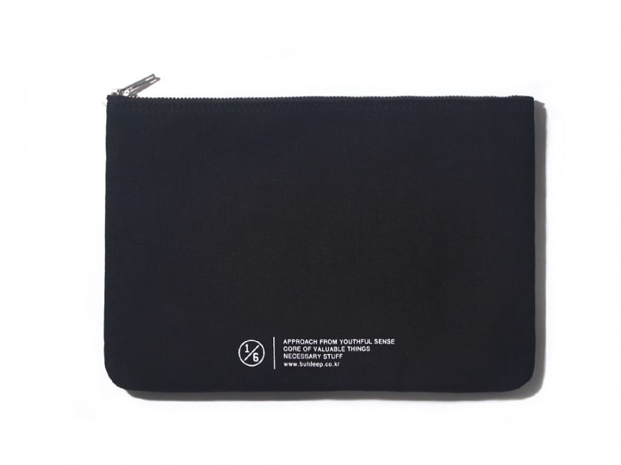 벗딥(BUTDEEP) MINIMAL POUCH(L)-BLACK