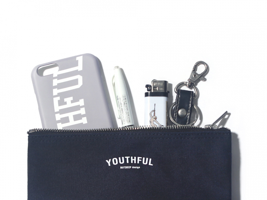 벗딥(BUTDEEP) STANDARD POUCH(S)-NAVY