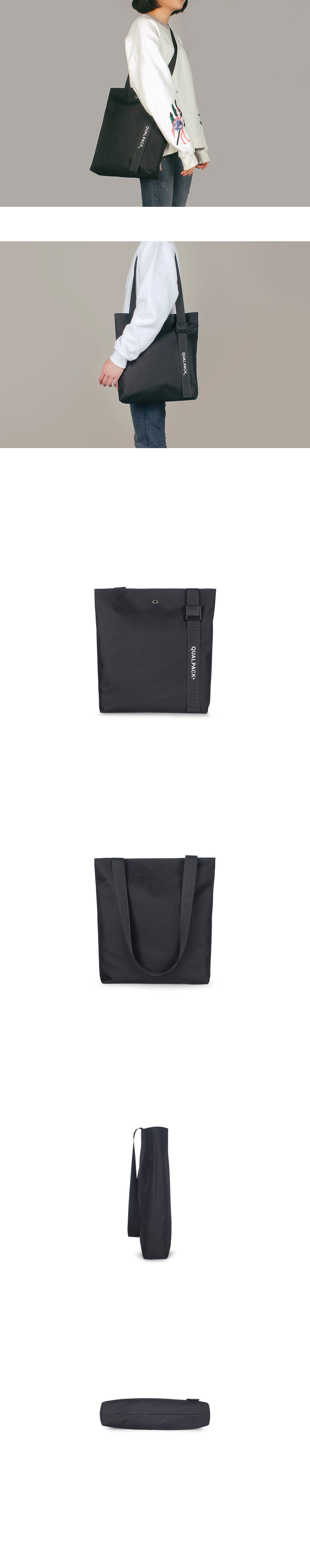 퀄팩(QUALPACK) 퀄팩 숄더크로스백 QC3007 BLACK