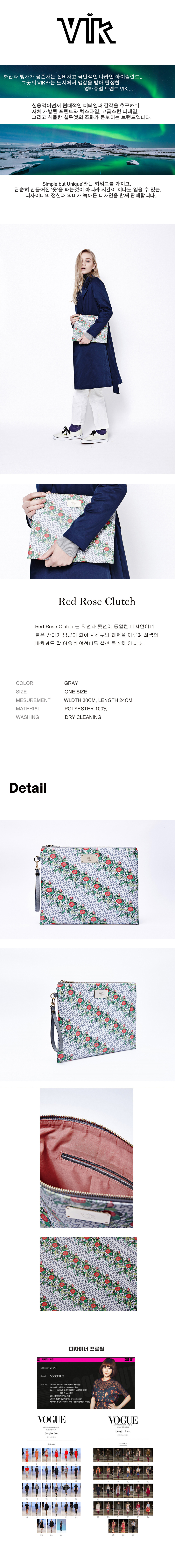 비크(VIK) [VIK]Red Rose 클러치백 - B15