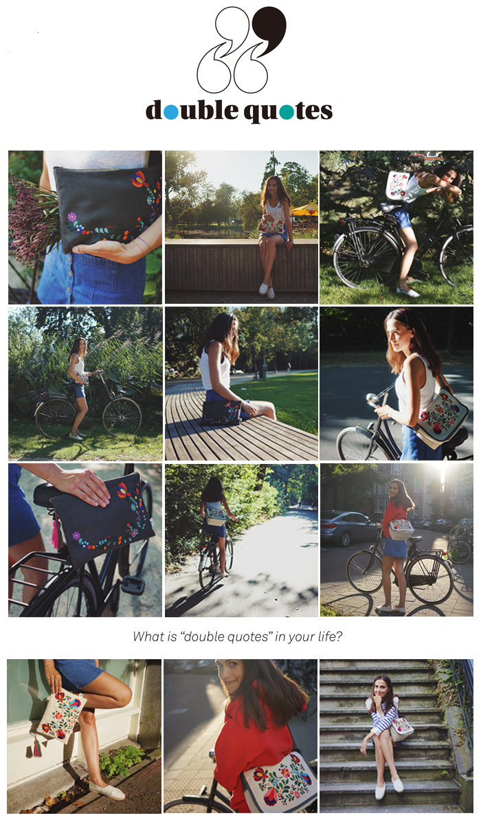 더블쿼츠(DOUBLE QUOTES) D203 더블쿼츠 피아 클러치백 (그레이)