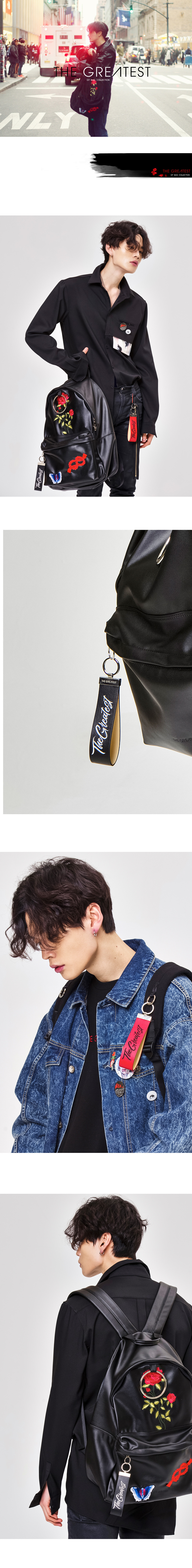 그레이티스트(THE GREATEST) GT1707 가죽 자수 키링