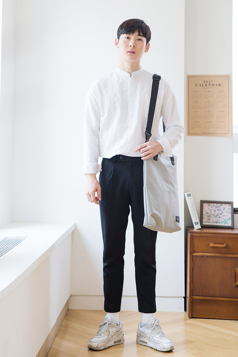 브리스코(BRISCO) TAPO Cross & Tote Bag_Light Gray 타포린 크로스백 토트백