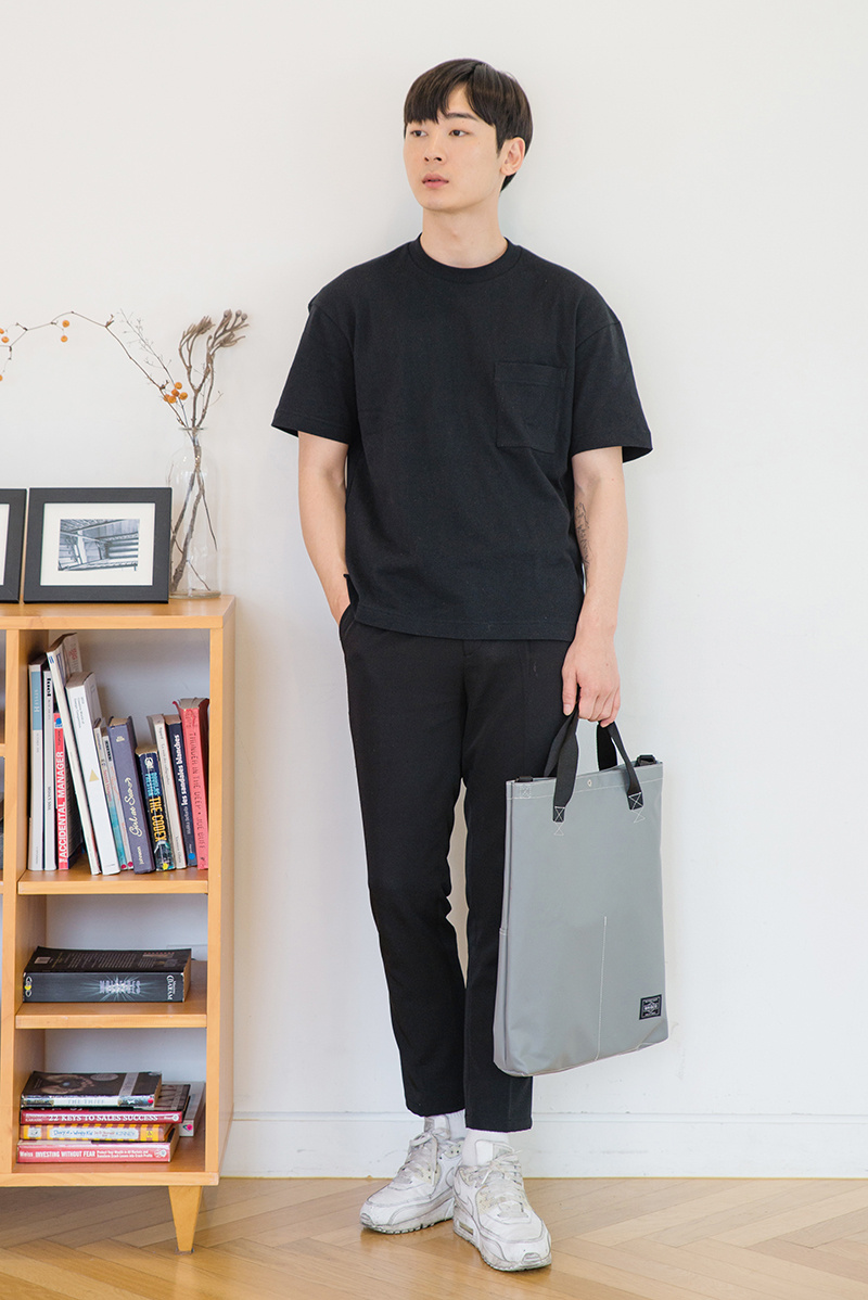 브리스코(BRISCO) TAPO Cross & Tote Bag_Gray 타포린 크로스백 토트백