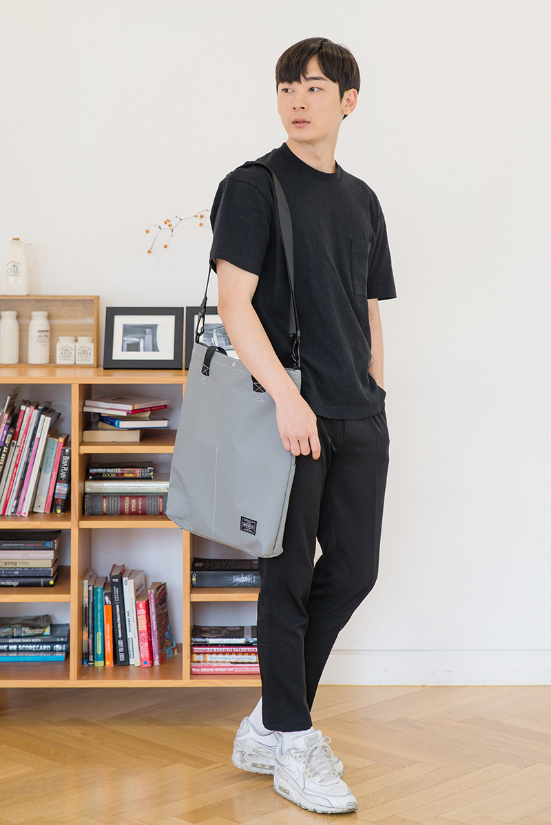브리스코(BRISCO) TAPO Cross & Tote Bag_Gray 타포린 크로스백 토트백
