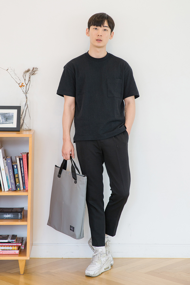 브리스코(BRISCO) TAPO Cross & Tote Bag_Gray 타포린 크로스백 토트백