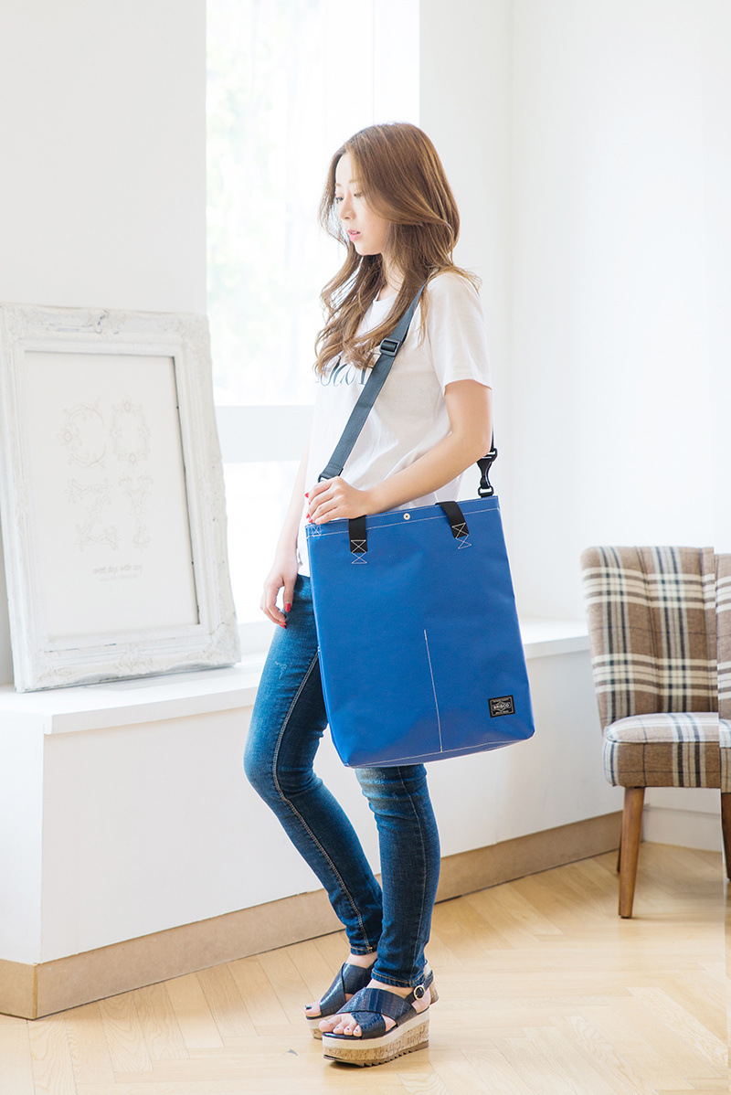 브리스코(BRISCO) TAPO Cross & Tote Bag_Gray 타포린 크로스백 토트백