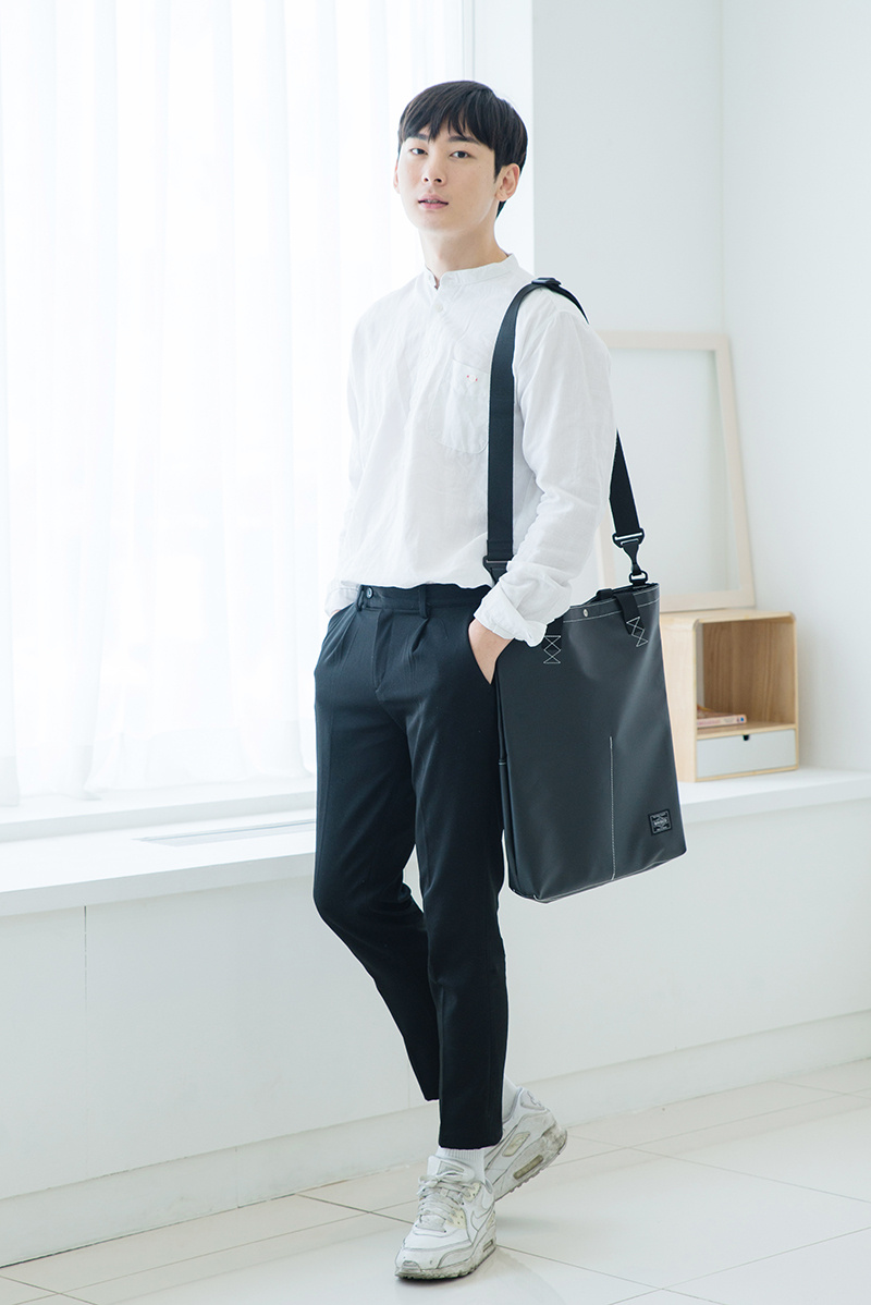 브리스코(BRISCO) TAPO Cross & Tote Bag_Black 타포린 크로스백 토트백