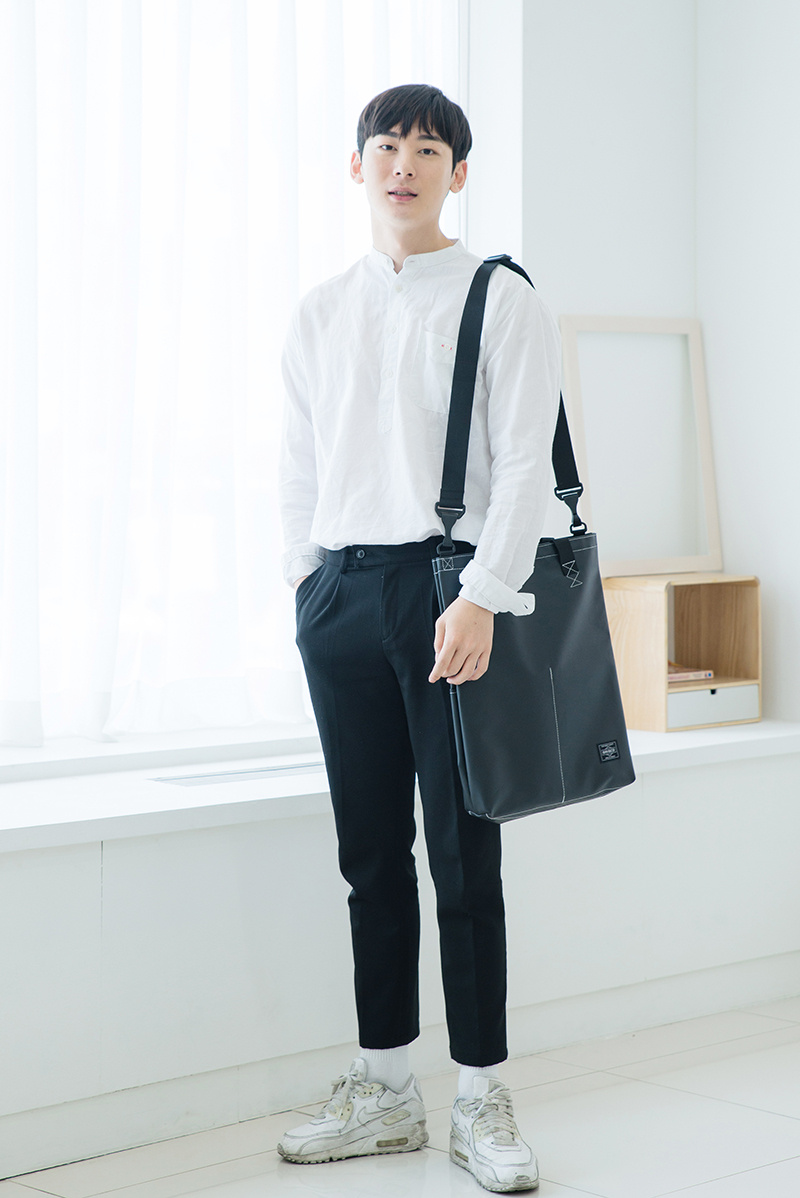 브리스코(BRISCO) TAPO Cross & Tote Bag_Black 타포린 크로스백 토트백