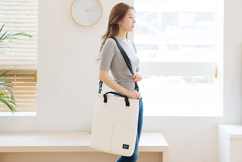 브리스코(BRISCO) TAPO Cross & Tote Bag_Black 타포린 크로스백 토트백