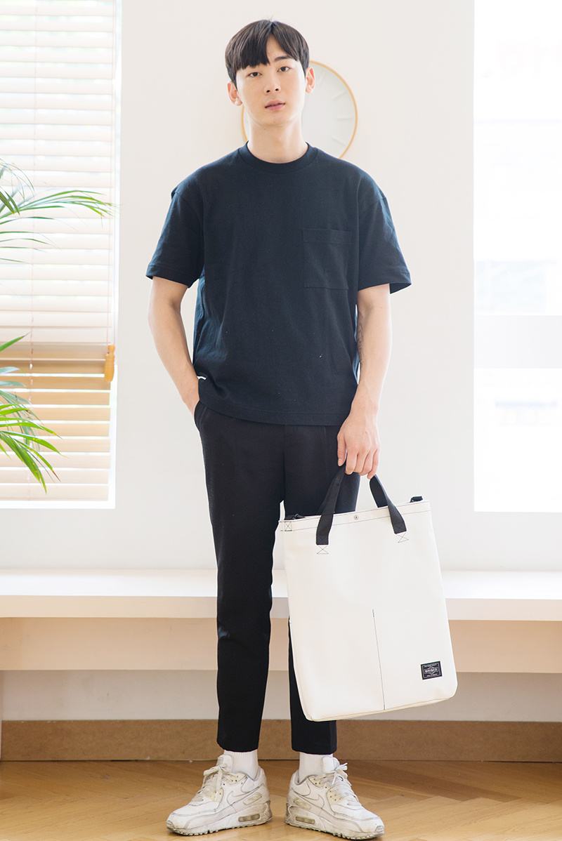 브리스코(BRISCO) TAPO Cross & Tote Bag_Black 타포린 크로스백 토트백