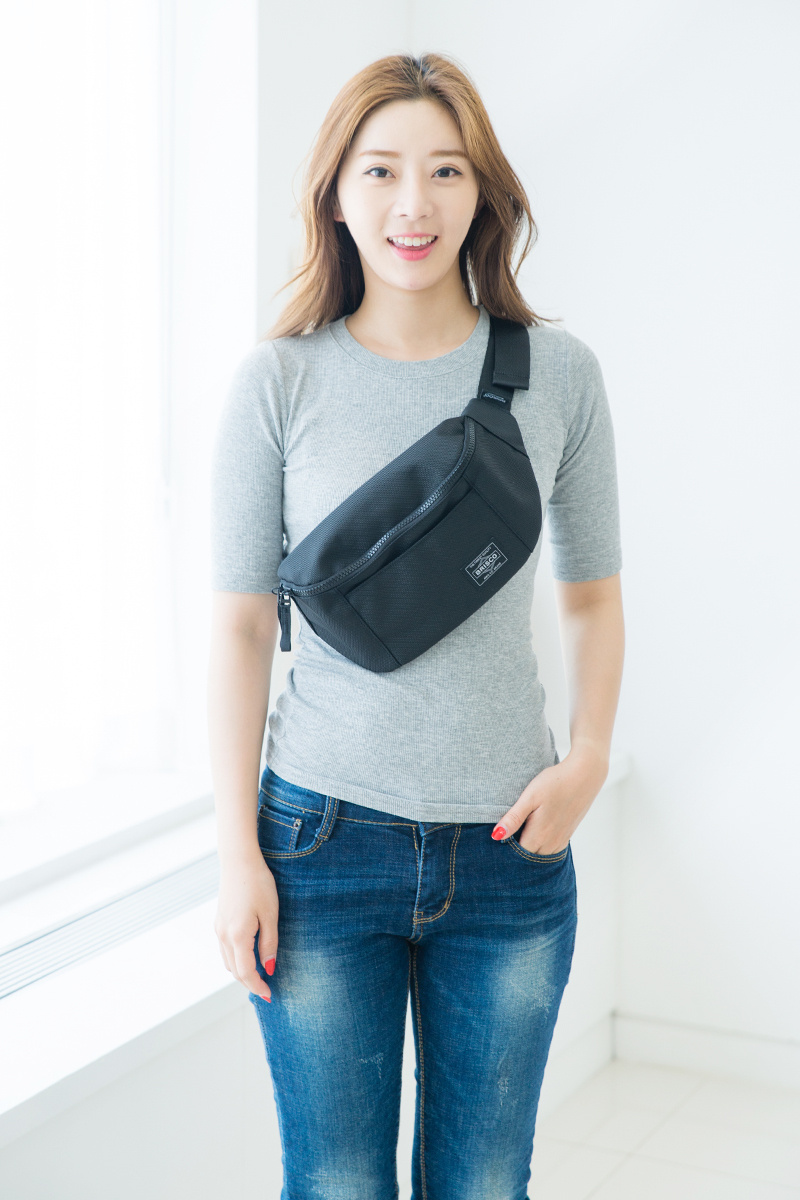 브리스코(BRISCO) TOP Waist Bag_1680Black 힙색 웨이스트백