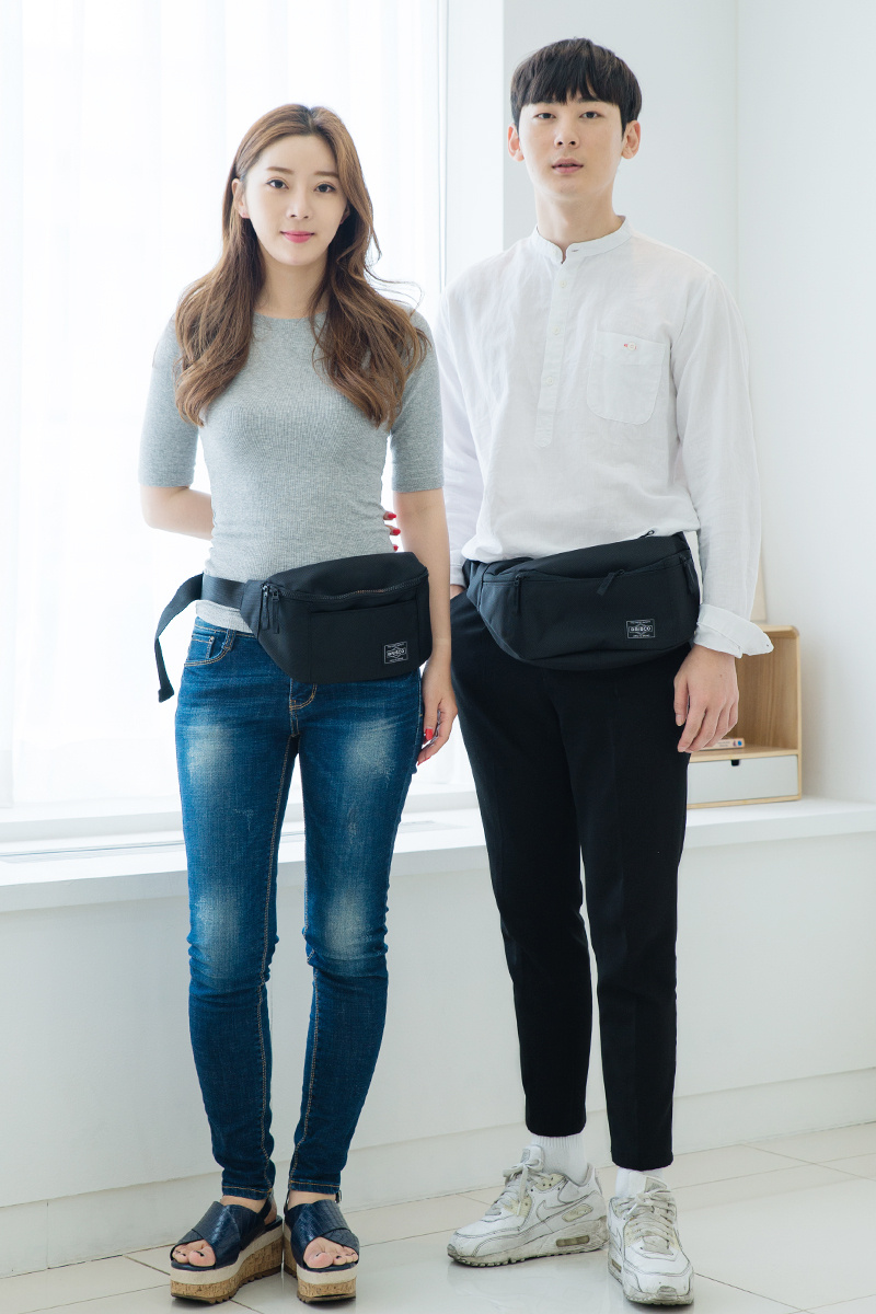 브리스코(BRISCO) TOP Waist Bag_1680Black 힙색 웨이스트백