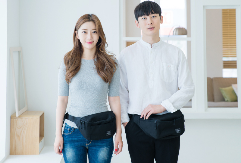 브리스코(BRISCO) TOP Waist Bag_1680Black 힙색 웨이스트백