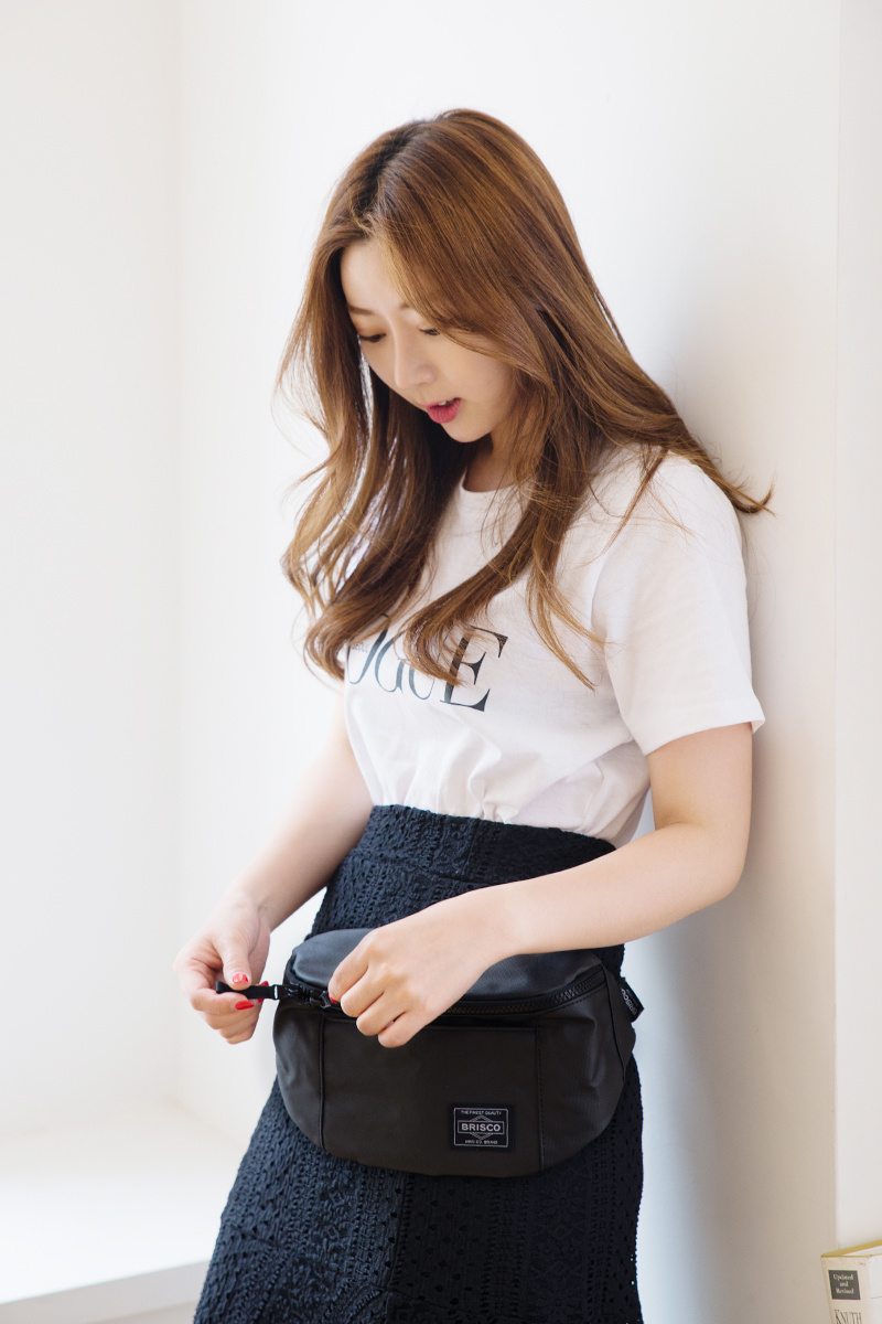 브리스코(BRISCO) TOP Waist Bag_1800Black 힙색 웨이스트백