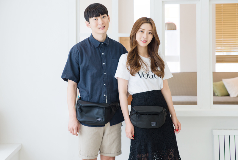 브리스코(BRISCO) TOP Waist Bag_1800Black 힙색 웨이스트백