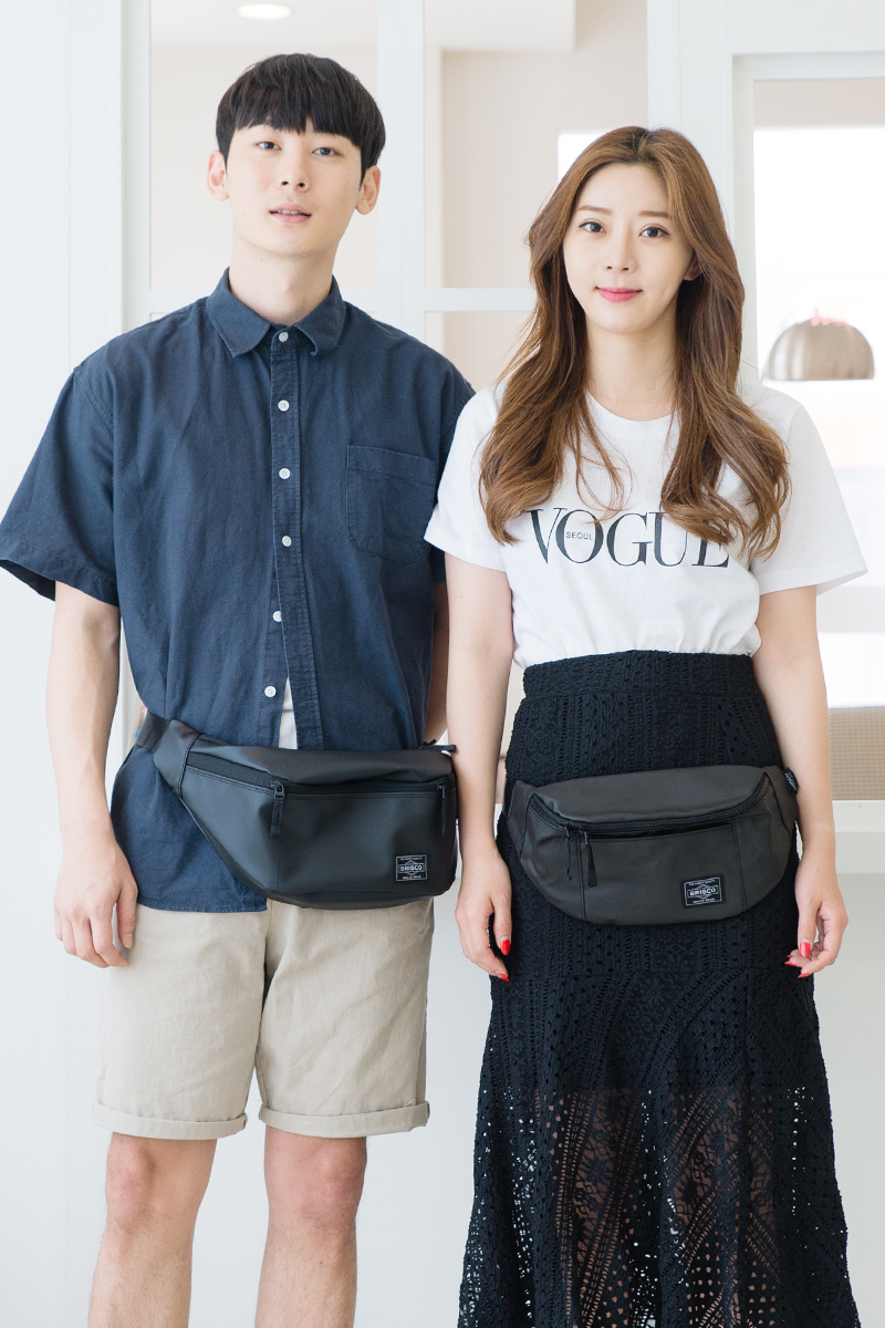 브리스코(BRISCO) TOP Waist Bag_1800Black 힙색 웨이스트백