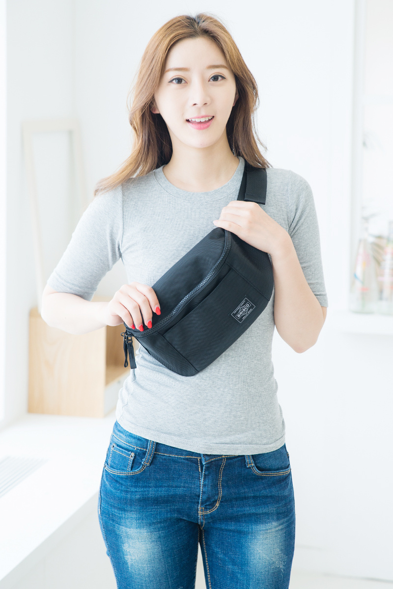 브리스코(BRISCO) TOP Waist Bag_1800Black 힙색 웨이스트백