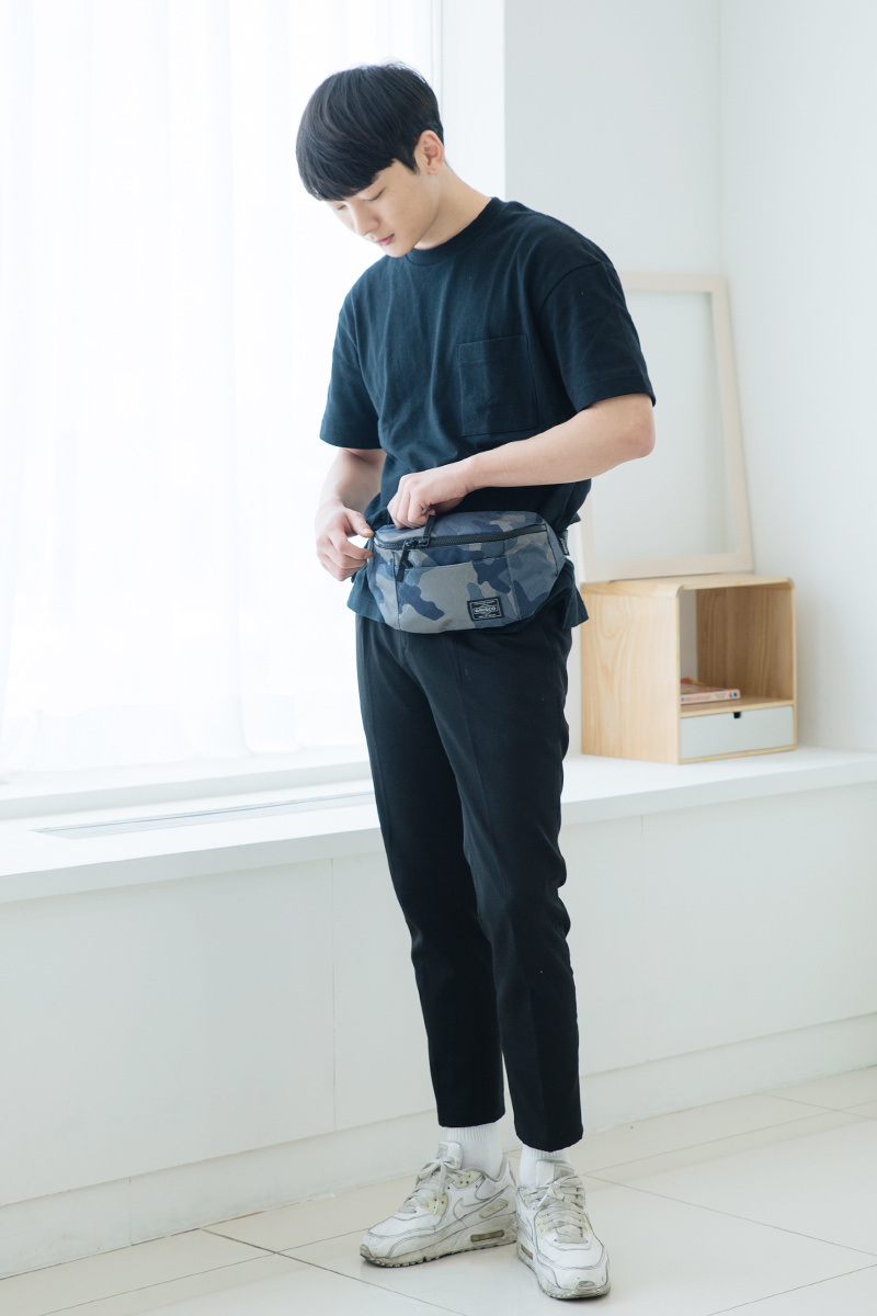 브리스코(BRISCO) TOP Waist Bag_Camo 힙색 웨이스트백