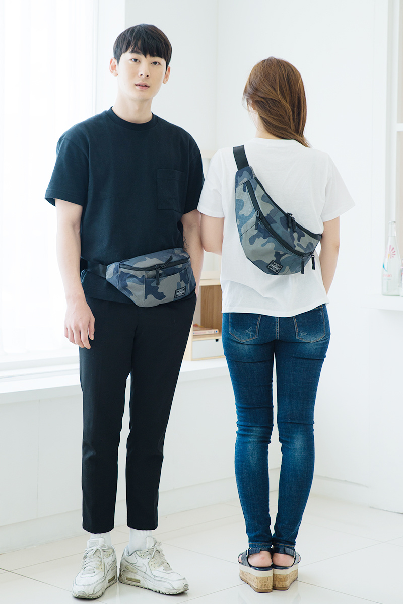 브리스코(BRISCO) TOP Waist Bag_Camo 힙색 웨이스트백