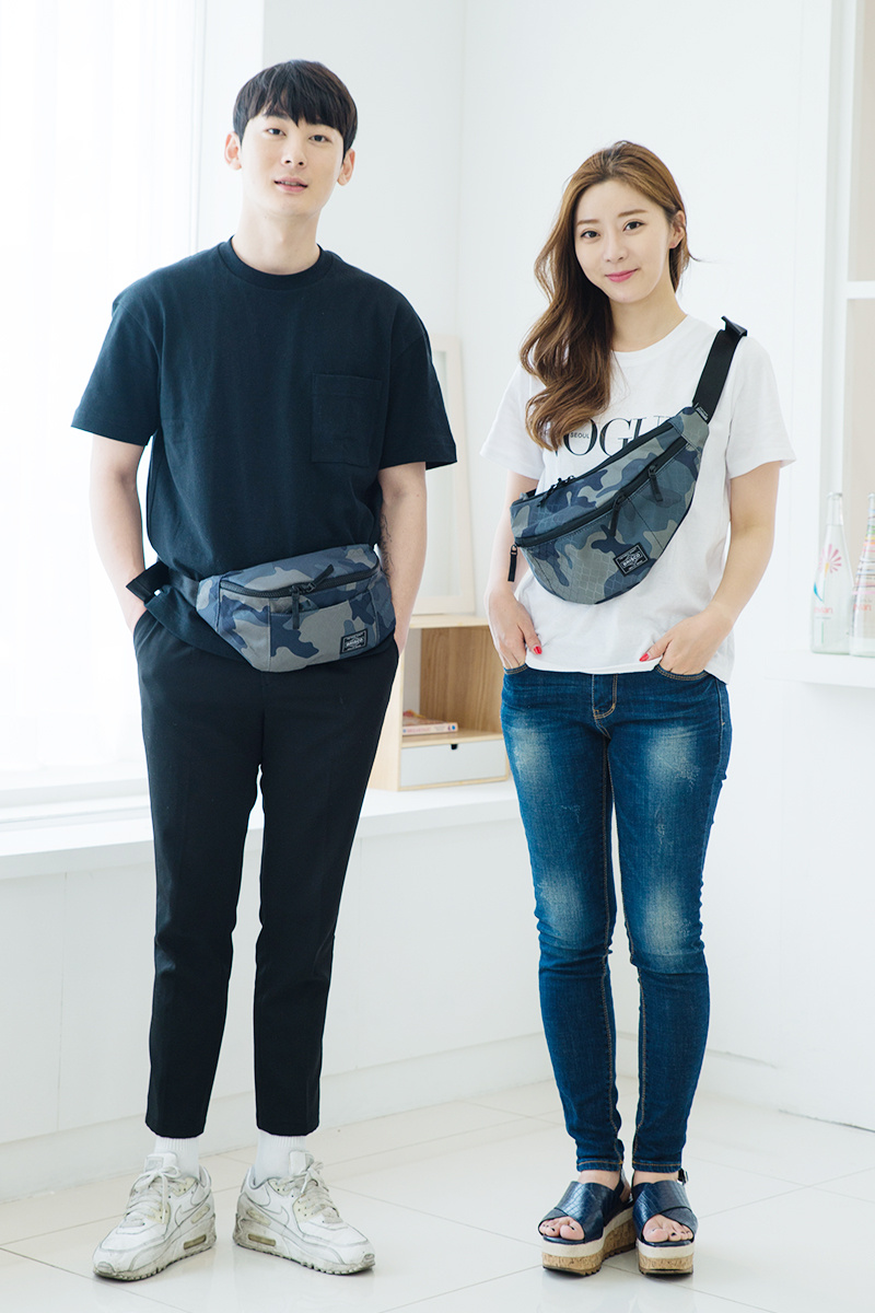 브리스코(BRISCO) TOP Waist Bag_Camo 힙색 웨이스트백