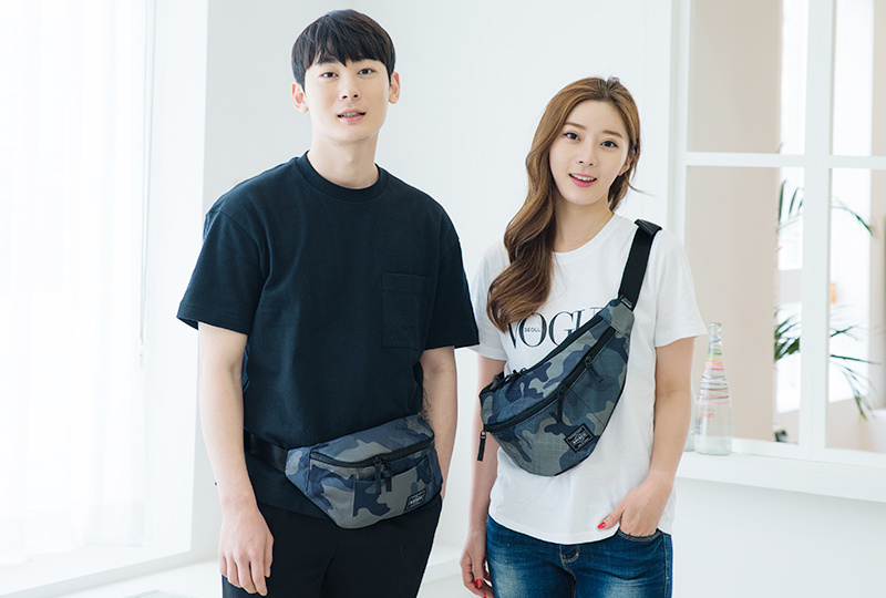 브리스코(BRISCO) TOP Waist Bag_Camo 힙색 웨이스트백
