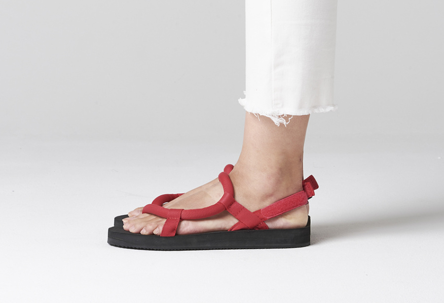 몽벨(MONTBELL) 락온 플랫폼 샌들 - 핑크