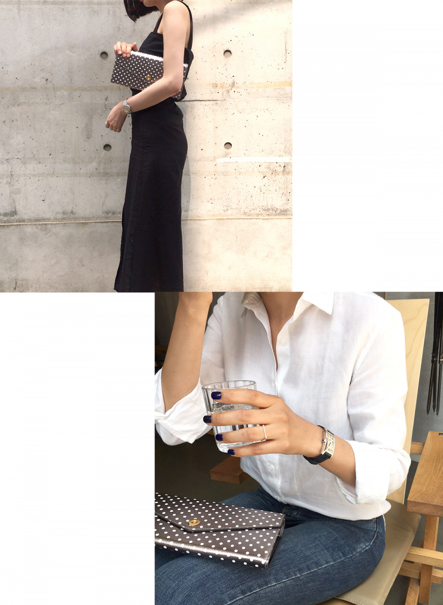 피에스메리제인(PSMARYJANE) 마르다 도트 챠콜