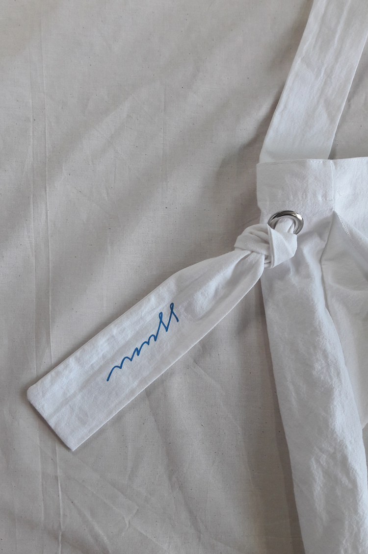 숨(SSUM) 리본 무지 에코백