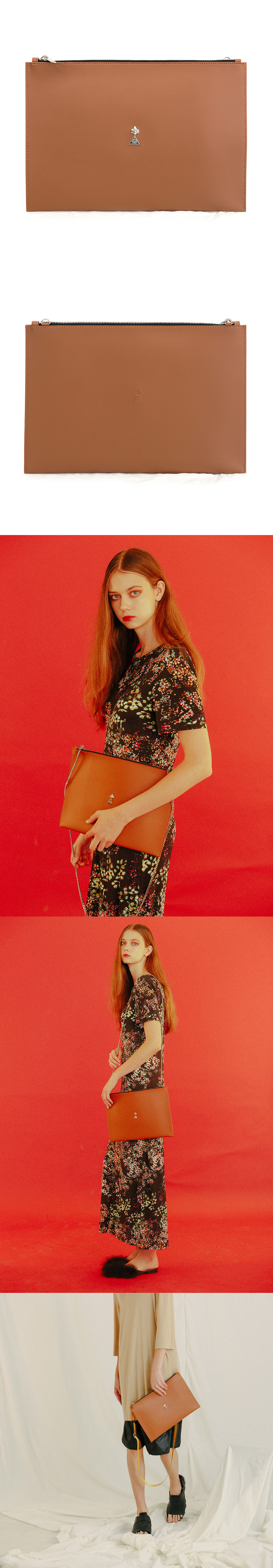 세이모 온도(SAMO ONDOH) 6° C(M) WIDE BROWN - SILVER LOGO  [SAMO ONDOH]